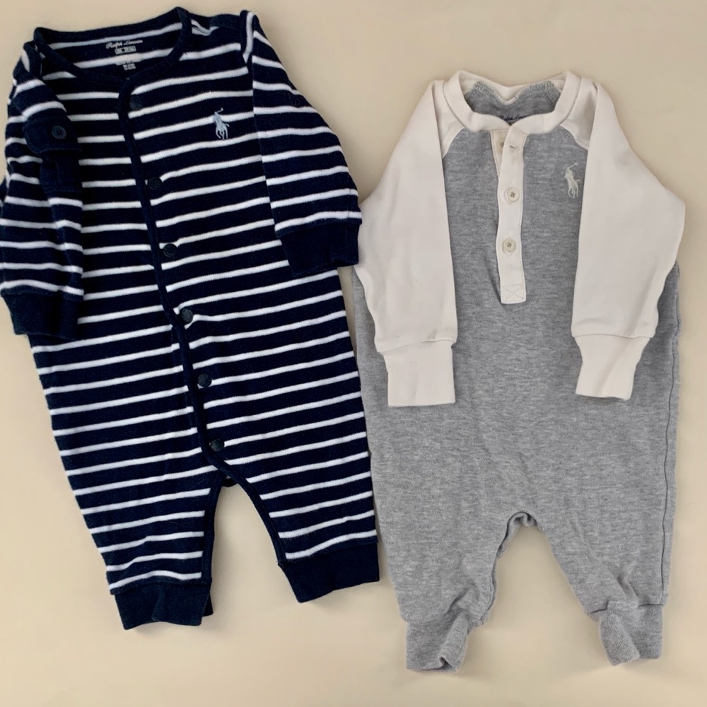 SOLD - Ralph Lauren Footless Bodysuit Onesies